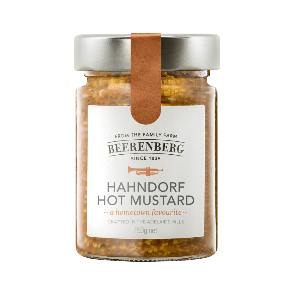 Hahndorf Hot Mustard 150g (Beerenberg) - Condiments & Sauces - The Meat Wagon