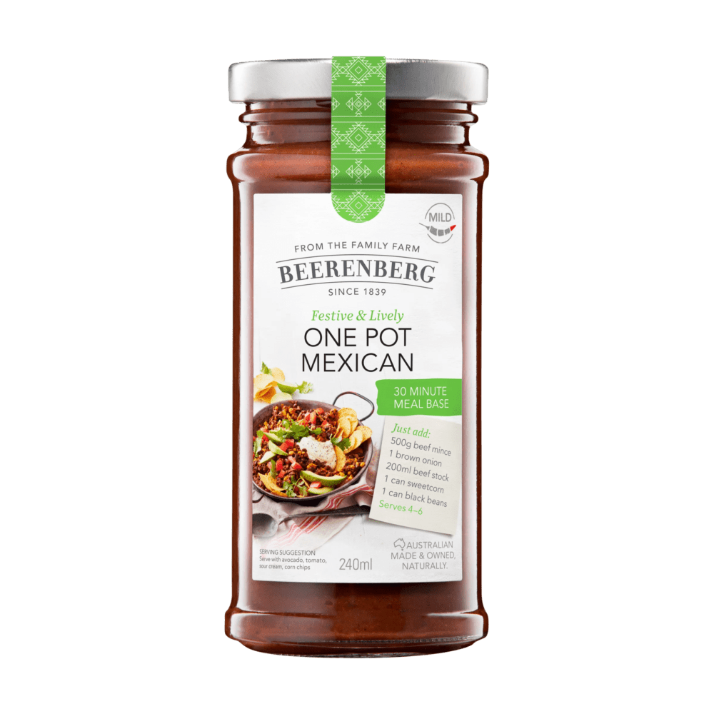 One Pot Mexican 30 Minute Meal Base 240ml (Beerenberg) - Condiments & Sauces - The Meat Wagon