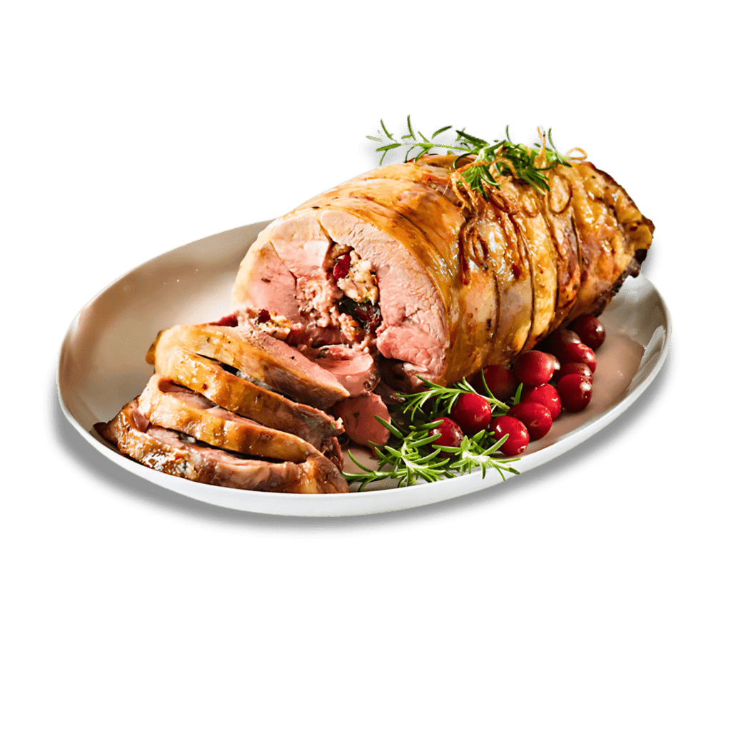 Rolled Boneless Lamb Leg stuffed with Vegetables & Herbs - Christmas Food - The Meat Wagon