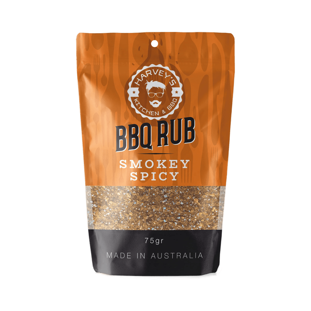 Smokey Spicy BBQ Rub 75g (Harvey's Kitchen & BBQ) - Rubs & Seasonings - The Meat Wagon